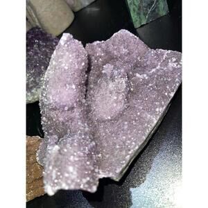 LARGE sugary amethyst flower plate